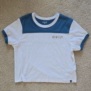 Hurley Two-Tone Blue and White Tee